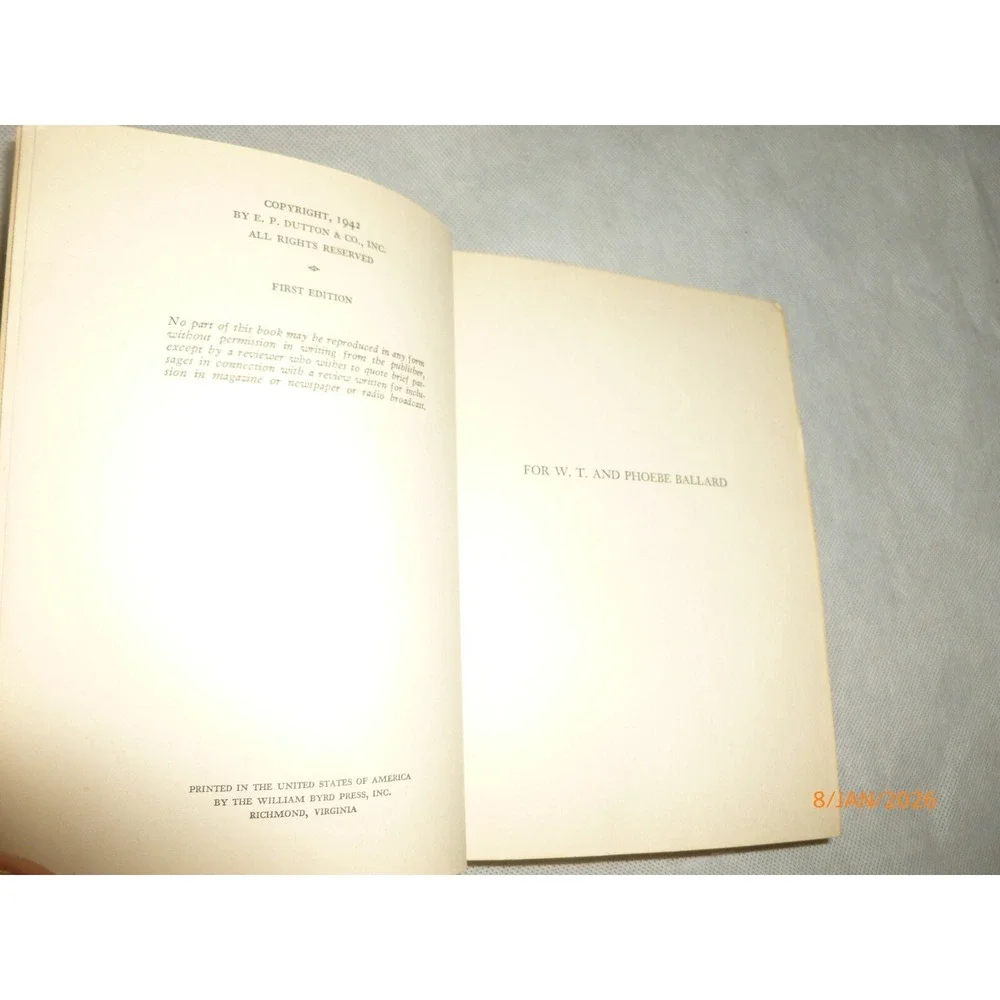 What Price Murder Cleve F Adams 1942 First Edition Hardcover EP Dutton Mystery